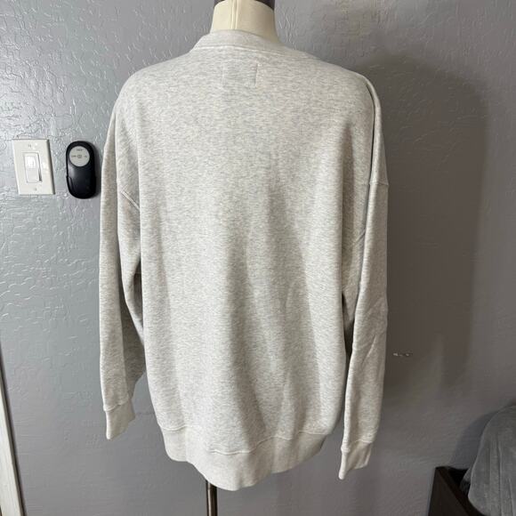 Abercrombie and Fitch Good Day Graphic Sunday Crew, Light Gray, L - Picture 3 of 5